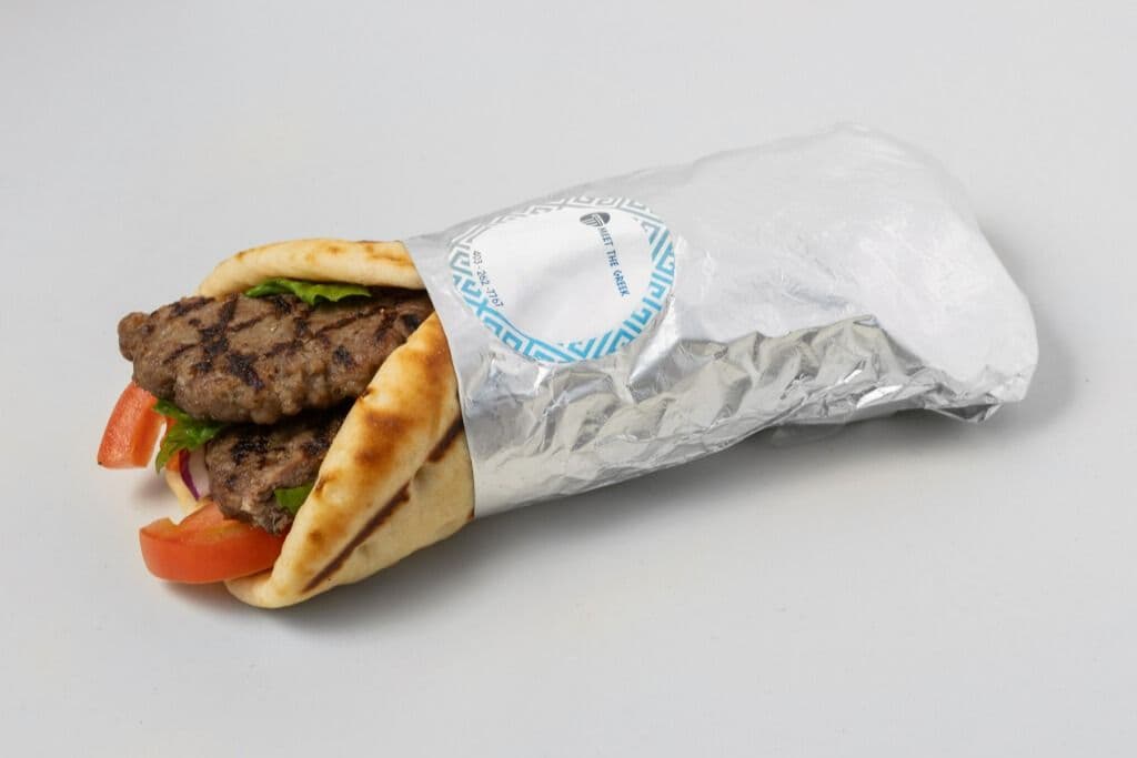Ground Beef Kabob wrap