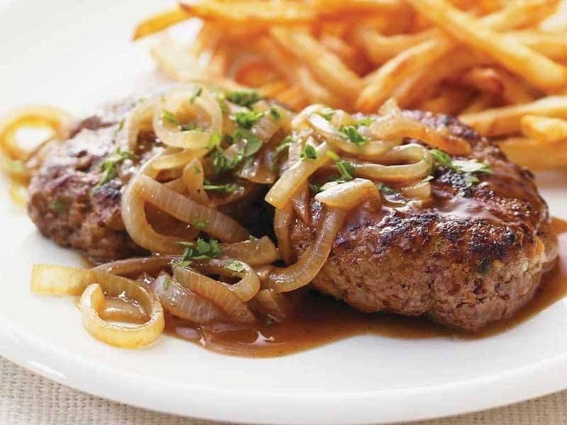 Hamburger Steak with Fries