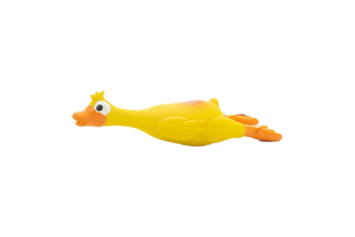 Small Pampered Pal Yellow Duck Latex Pet Toy