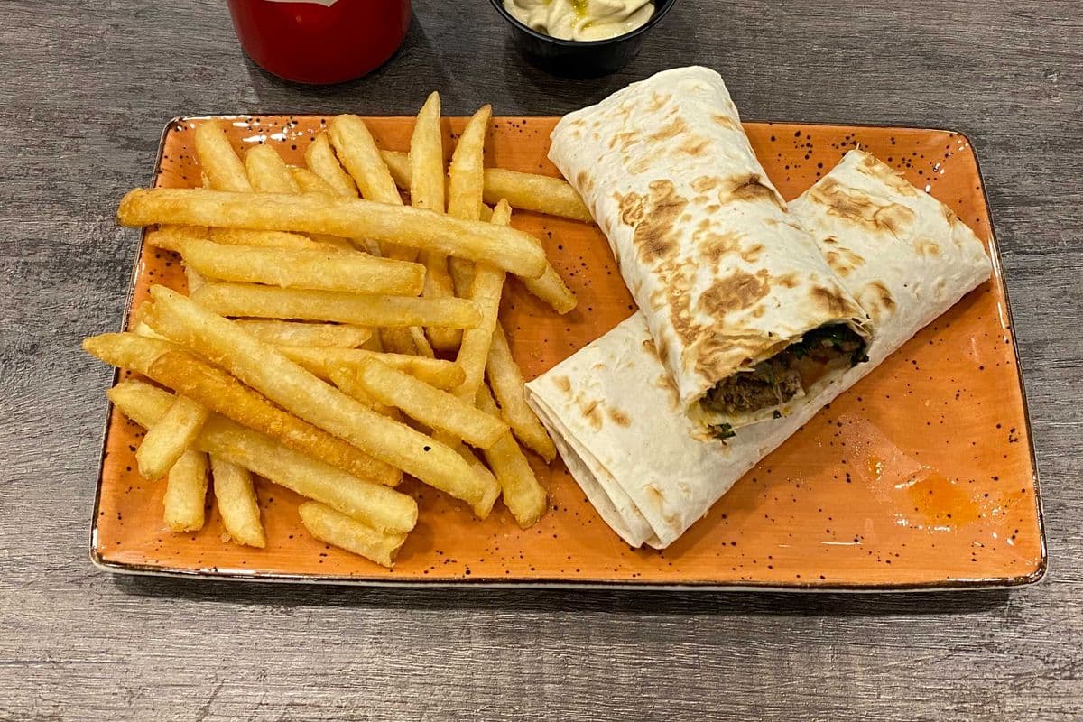 Beef Kebab Sandwich Combo