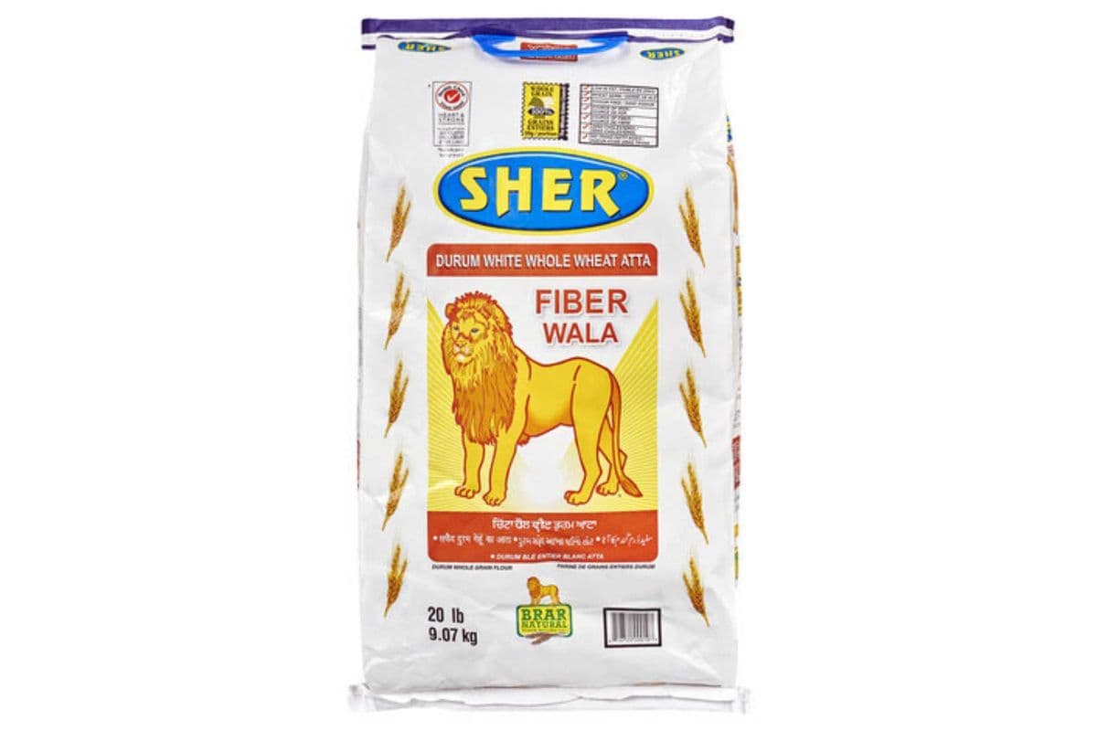 Sher Durum White Whole Wheat Atta