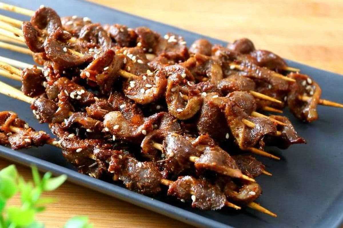 grilled chicken gizzard 4 pcs 烤鸡胗