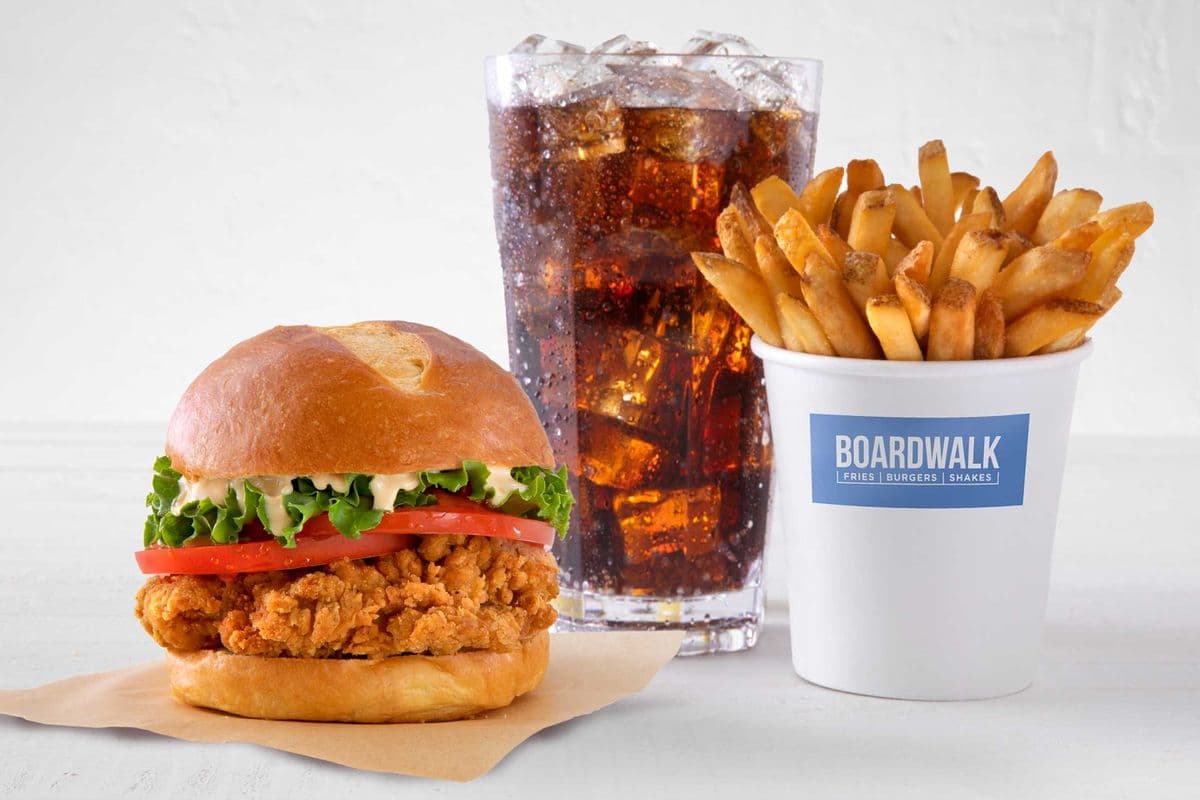 Crispy Chicken Burger Combo