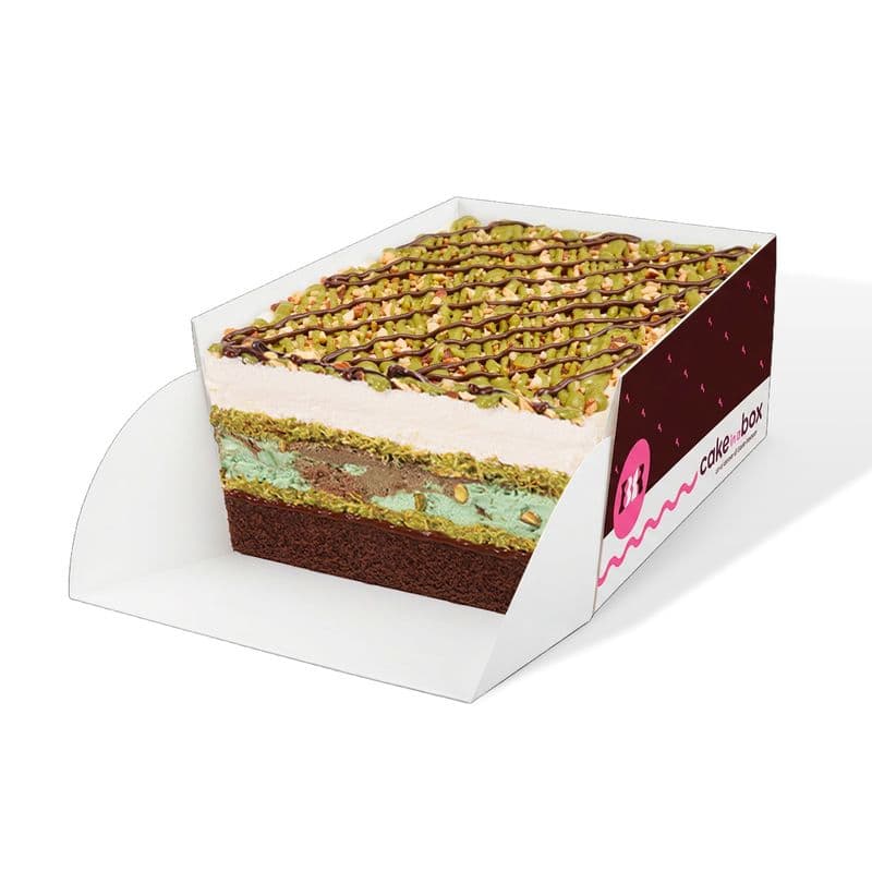 Dubai Chocolate Inspired Cake in a box