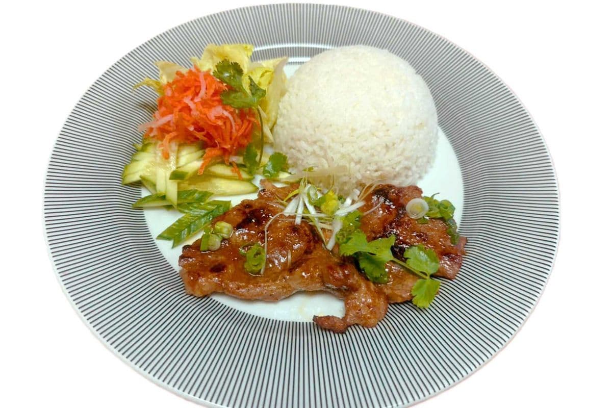 Grilled Pork with Rice