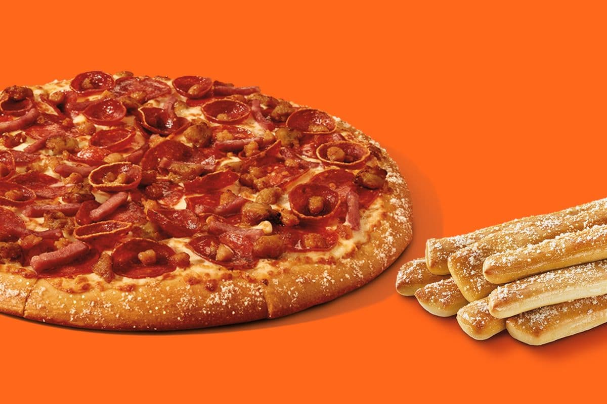 Medium 5 Meat Feast & Crazy Bread Bundle