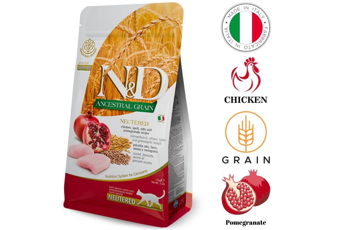Farmina - Ancestral Grain Chicken & Pomegranate Dry Food Neutered Cat (3.3 lb)