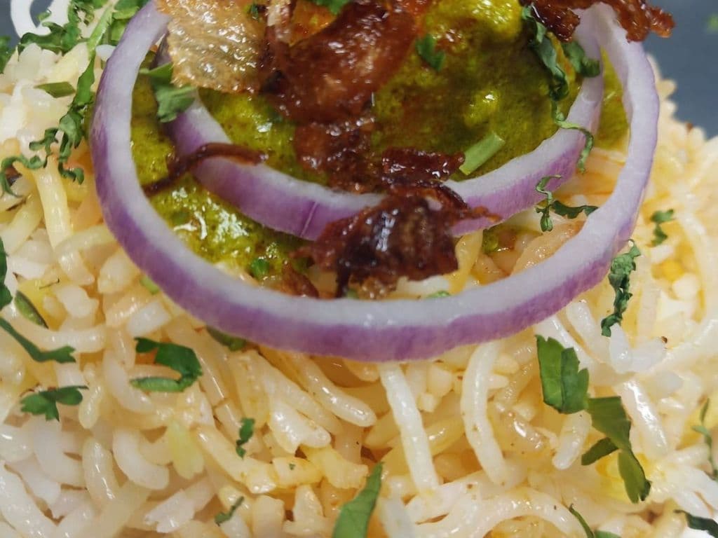 Pachimirchi Paneer Biryani