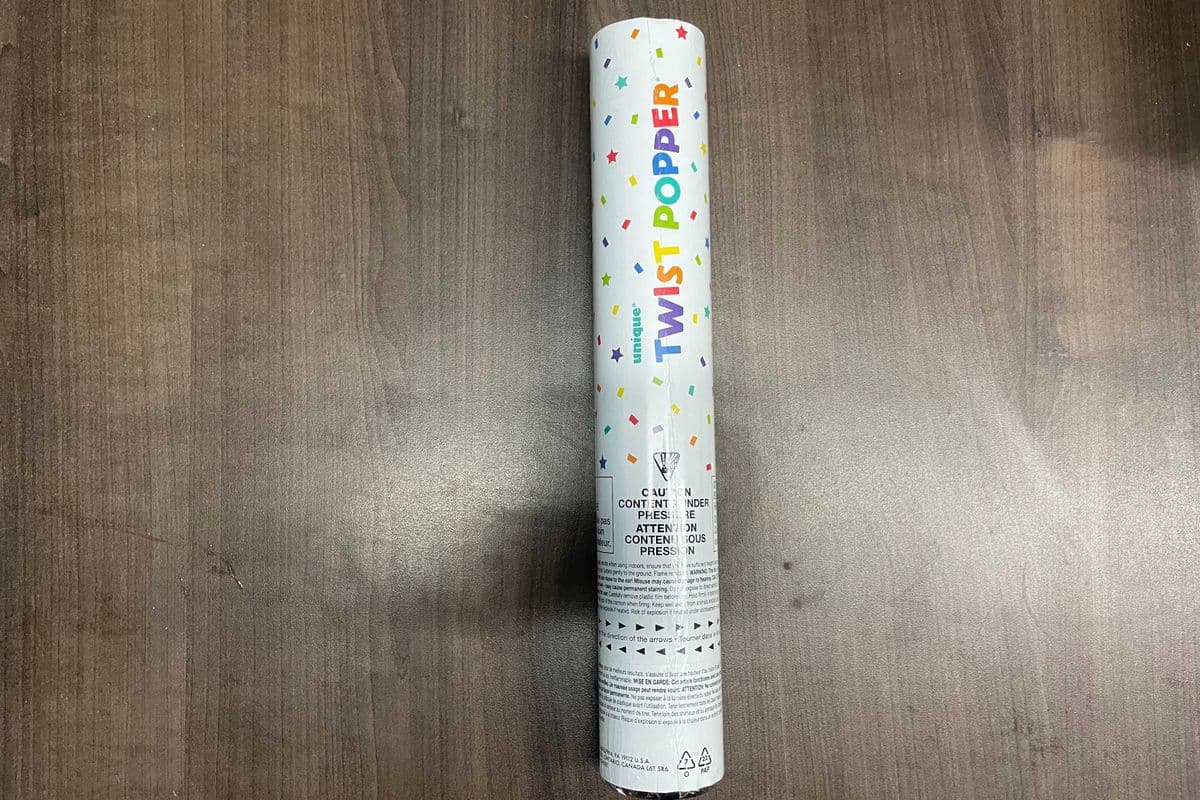 1 Twist Popper 11.5H (30cm)
