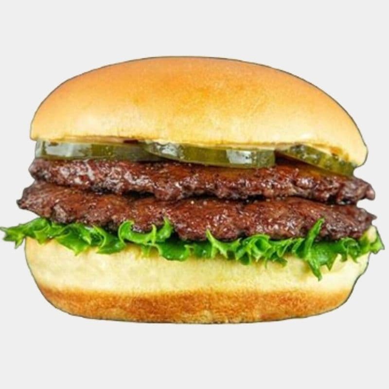 Combo de burger végétarien de style oklahoma double / Double Vegetarian Oklahoma Style Combo