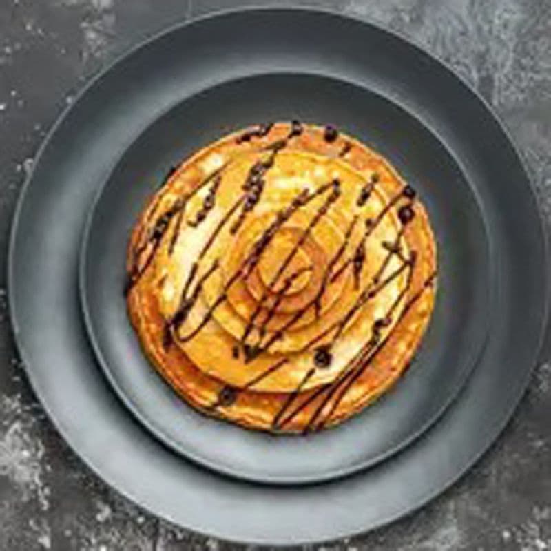 Pancake with Maple Syrup, Seasonal Fruits