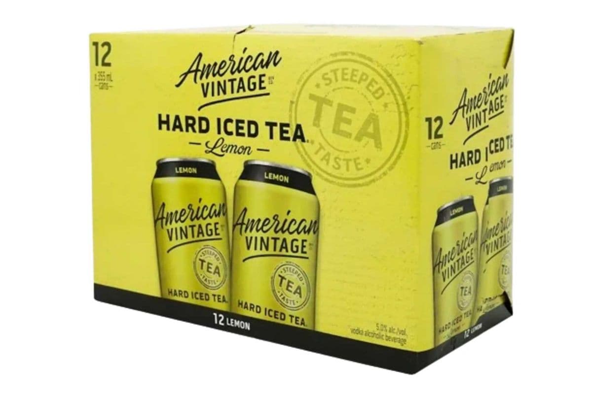 American Vintage Hard Iced Tea Lemon (12 x 355 ml Cans)