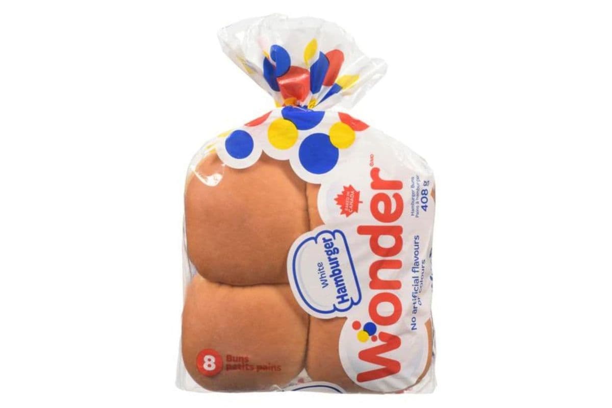 Wonder Bread 8 Hamburger Buns (408 g)