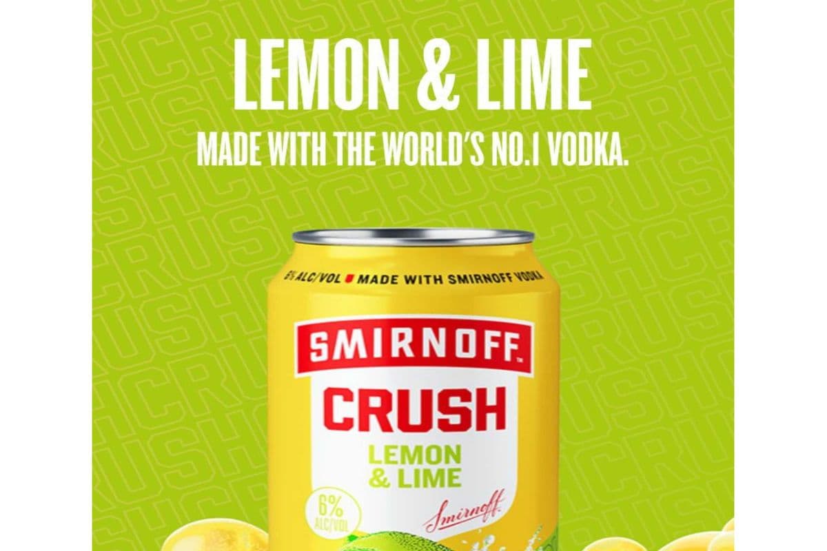 SMIRNOFF CRUSH LEMOM LIME-473ML (1 x 473 ML)