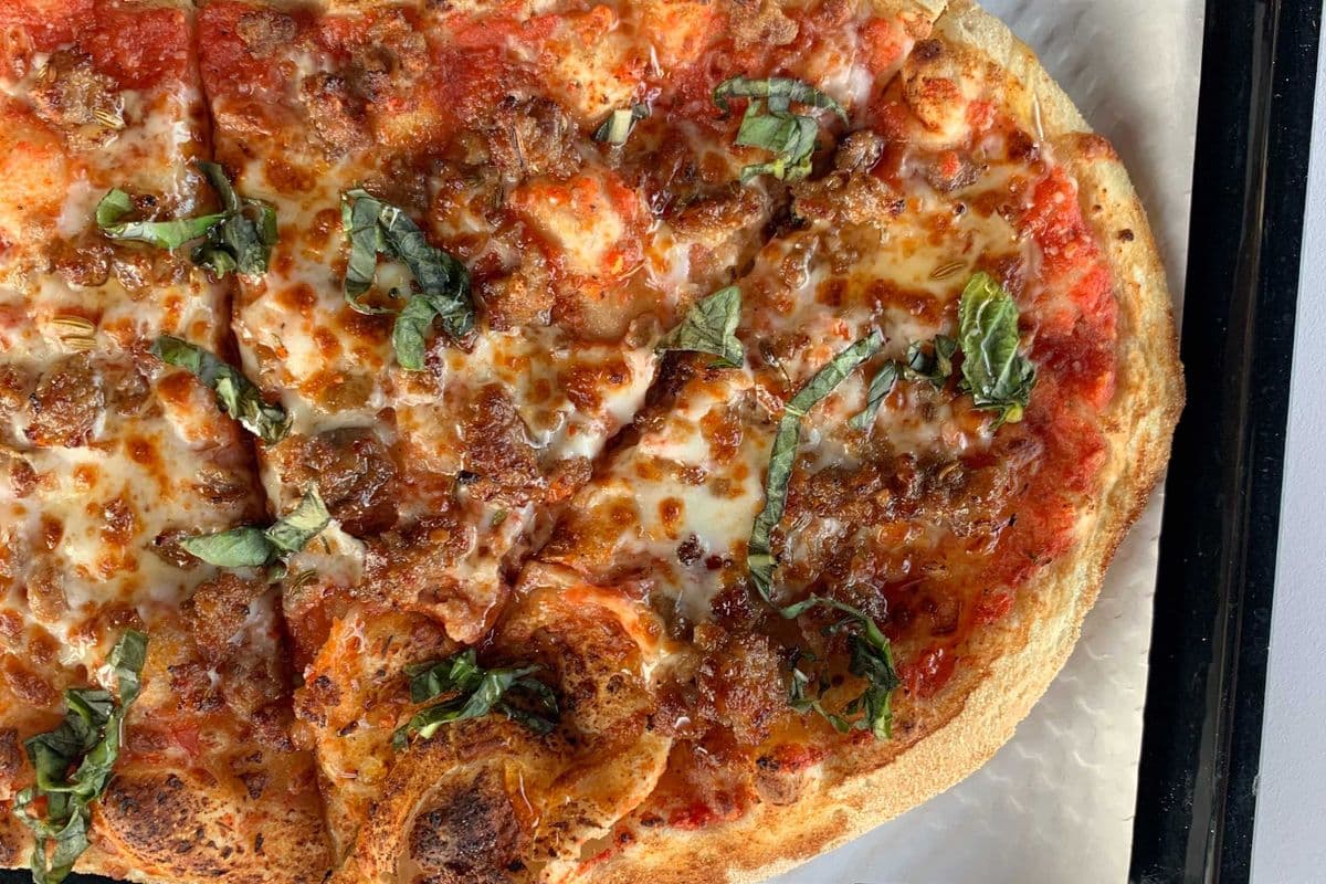 Sausage, Basil, Honey Signature Pizza