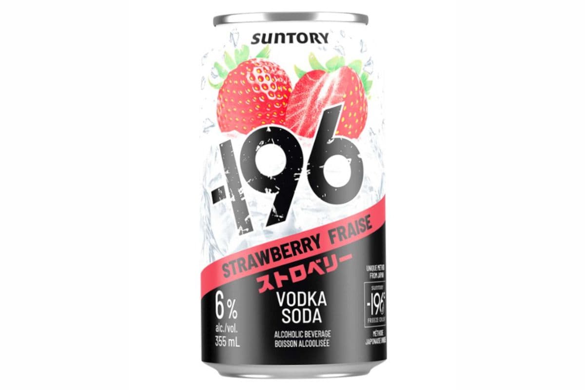 -196 STRAWBERRY VODKA SODA 4 CAN (4 x 355ml)