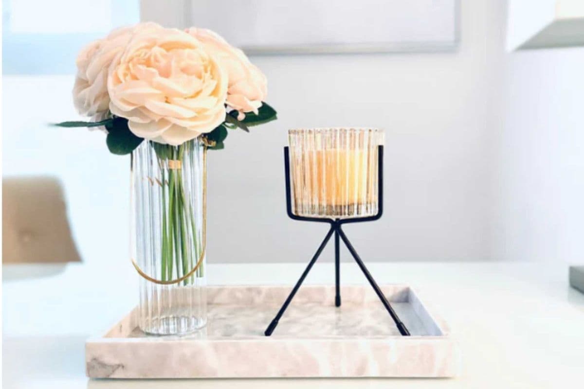 Candle in Glass with Stand