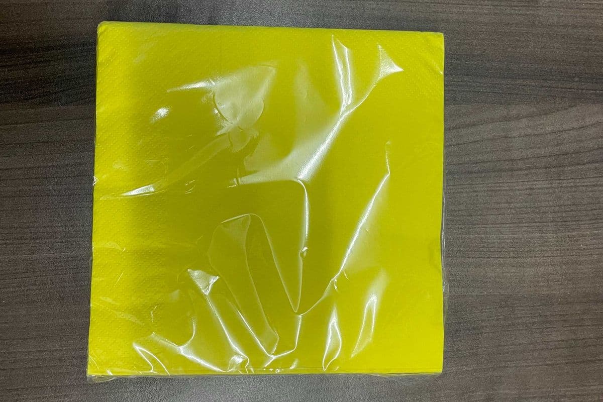 Napkin Lunch Neon Yellow 20pk