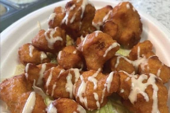 Battered Cauliflower Bites