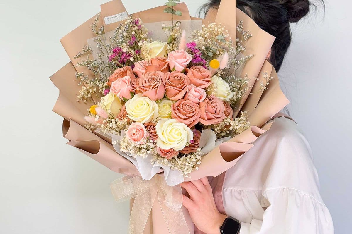 24 Soap Roses Bouquet