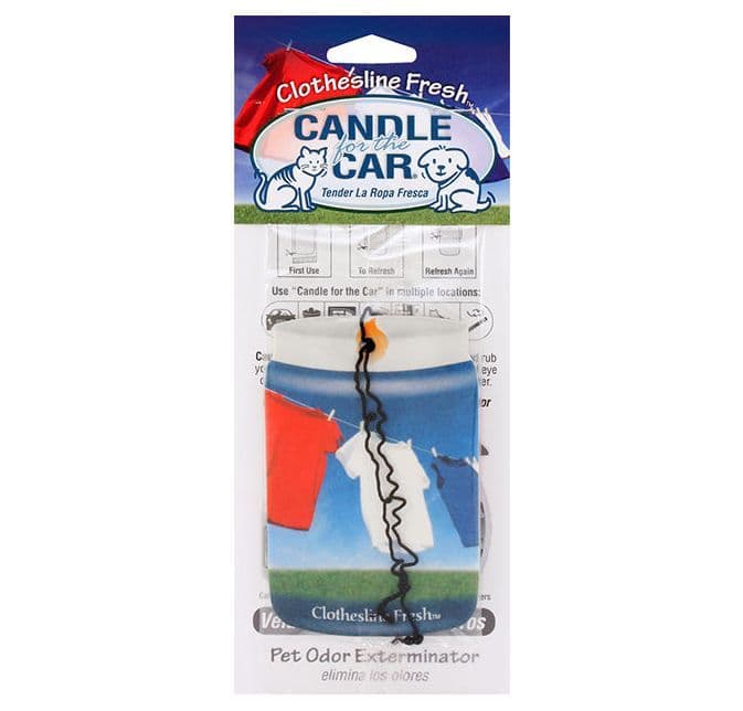 Candle For The Car Clothesline Fresh Car Air Freshener