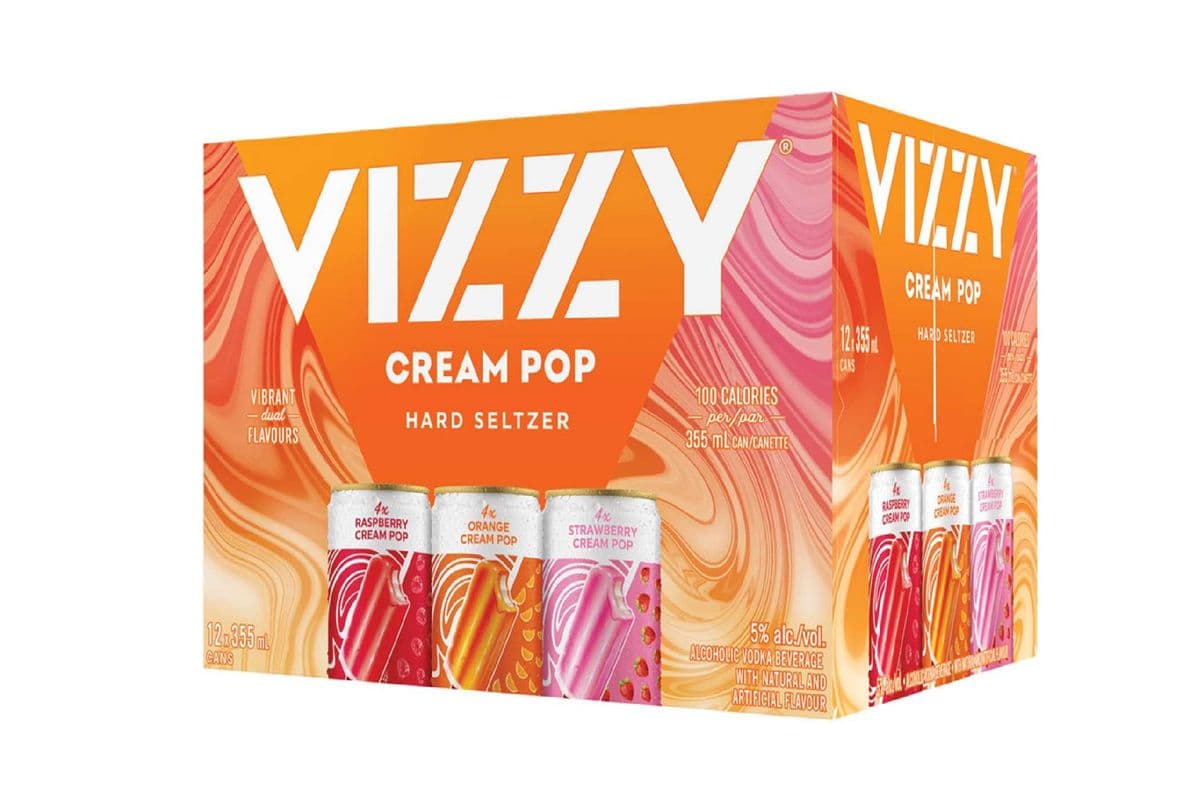 119376. VIZZY HARD SELTZER CREAM POP VARIETY PACK (12 x 355ML (CANS))