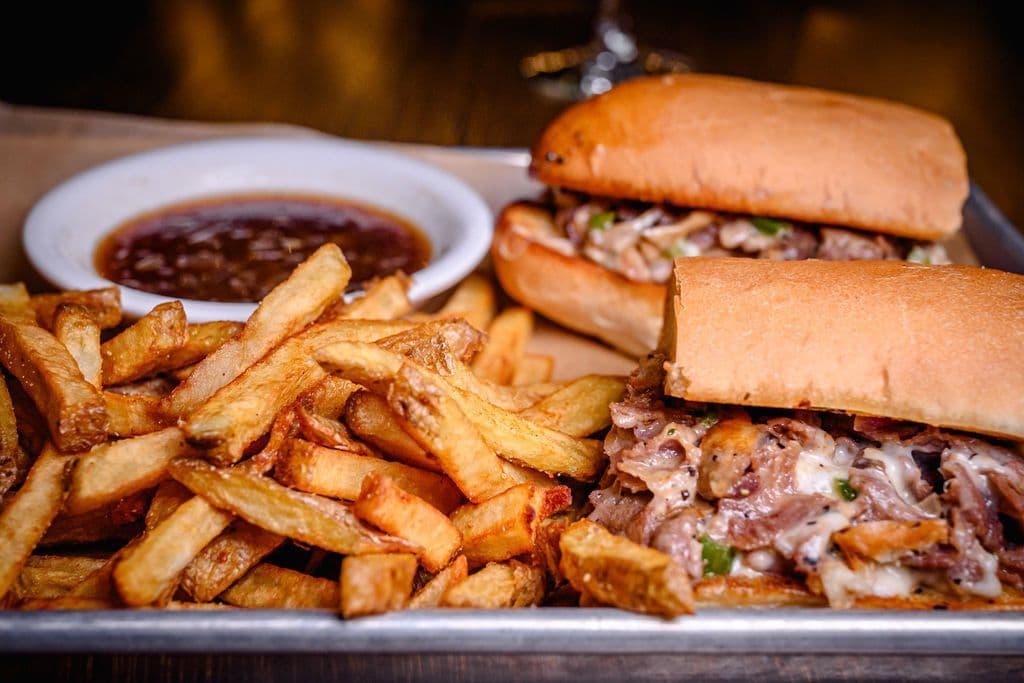 PHILLY STEAK SANDWICH  SERVED AU JUS