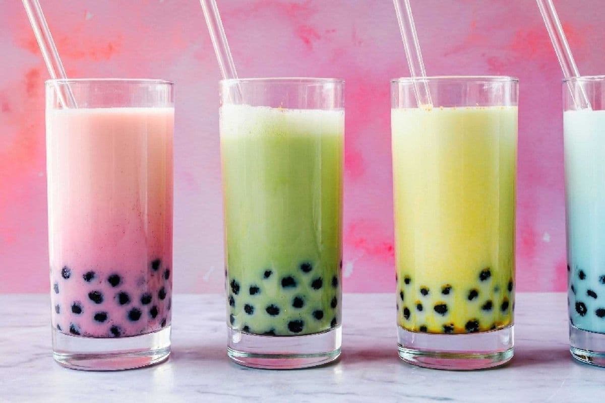 Real Fruit Milk Tea (3-Fruit Blend) (16oz)