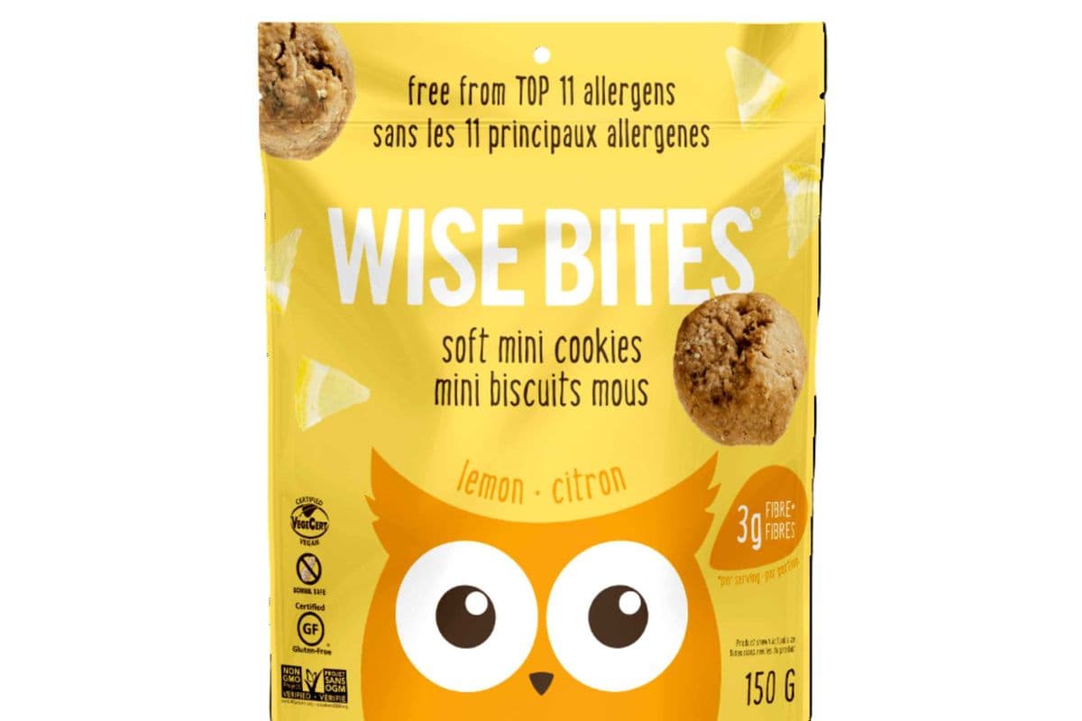 Wise Bites Soft Mini Cookies Lemon (150 g)