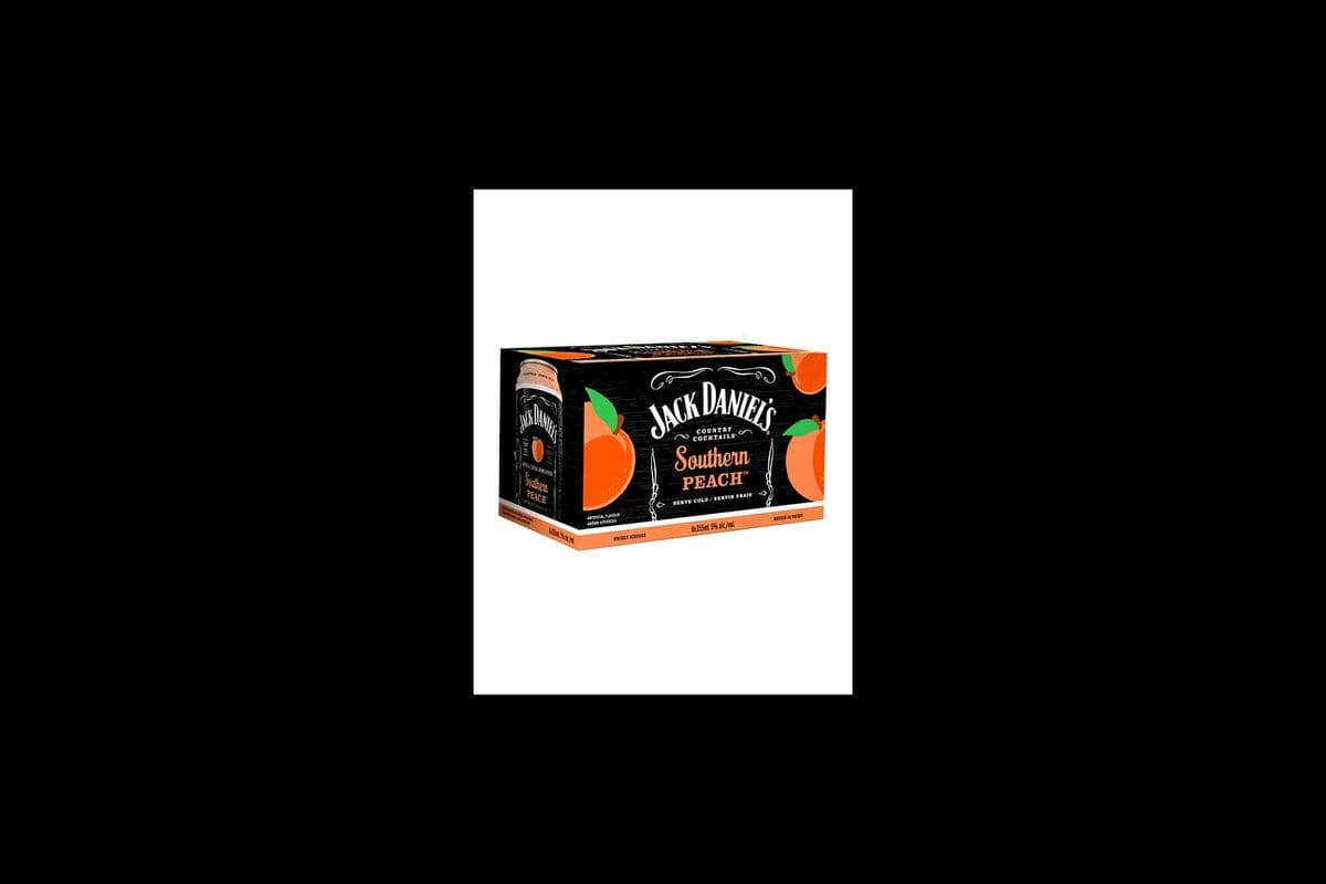 JD Country Cocktails Southern Peach- 6CANS (6*355ML) (6 x 6*355ML)