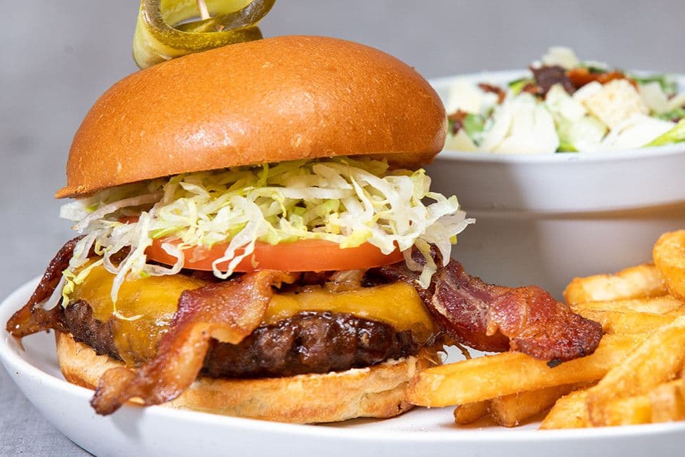 Whiskey BBQ Bacon Cheese Burger