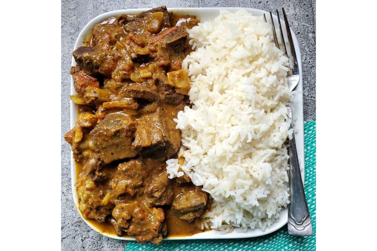 Buy One, Get The 2nd 40% Off - Curry Goat Meal (Full Meal Size)