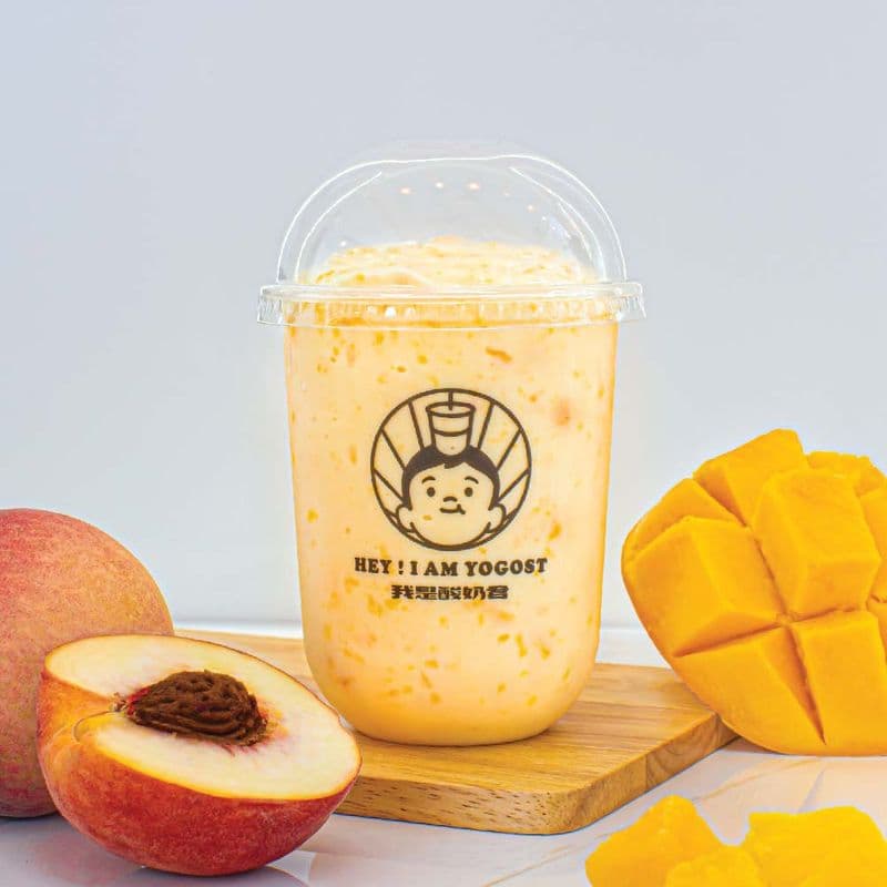 Peach and Mango Yogurt 芒果桃桃