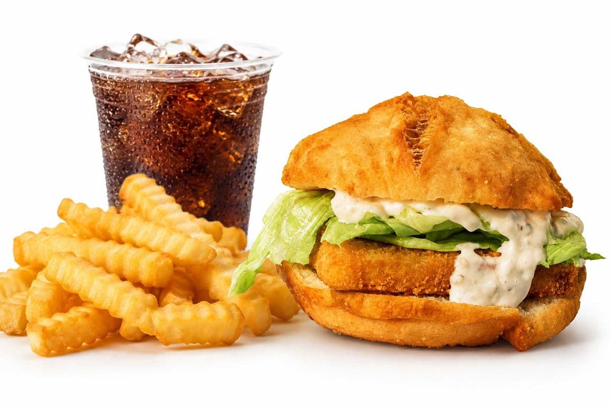 Bannock Fish Burger Combo