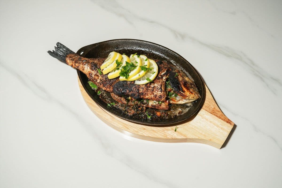 Grilled Salmon Skewer