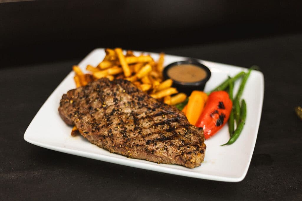 Steak frites coupe New-York / Steak frites New York cut
