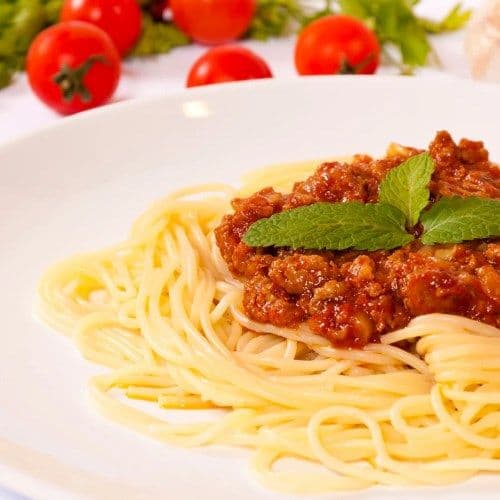 Bolognese Spaghetti / Spaghetti à la bolognaise