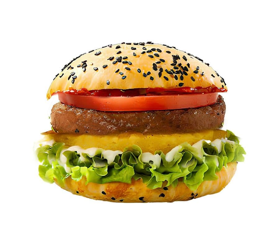 12.Pineapple Cheese Burger / 12.菠萝芝士牛肉堡