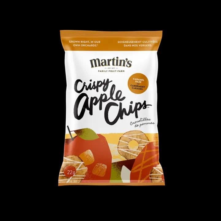 Martin’s Crispy Apple Chips Caramel Daze, 22g