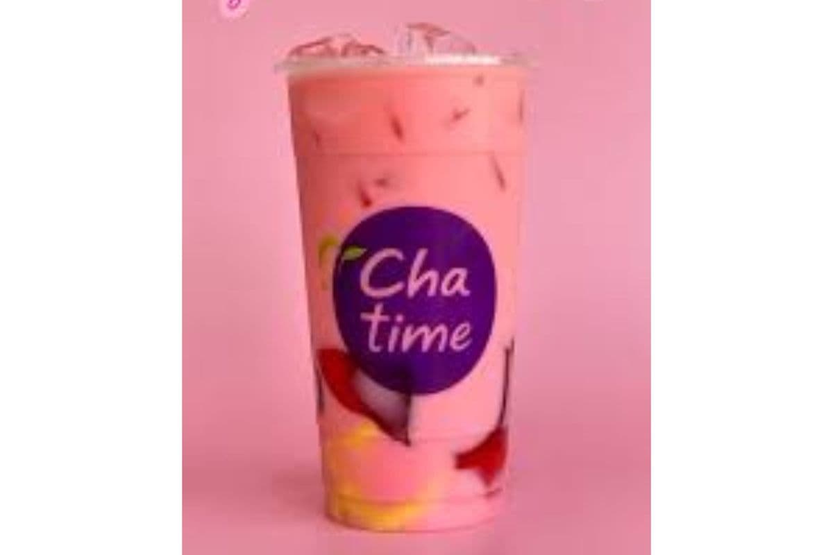 Watermelon Latte with Pudding