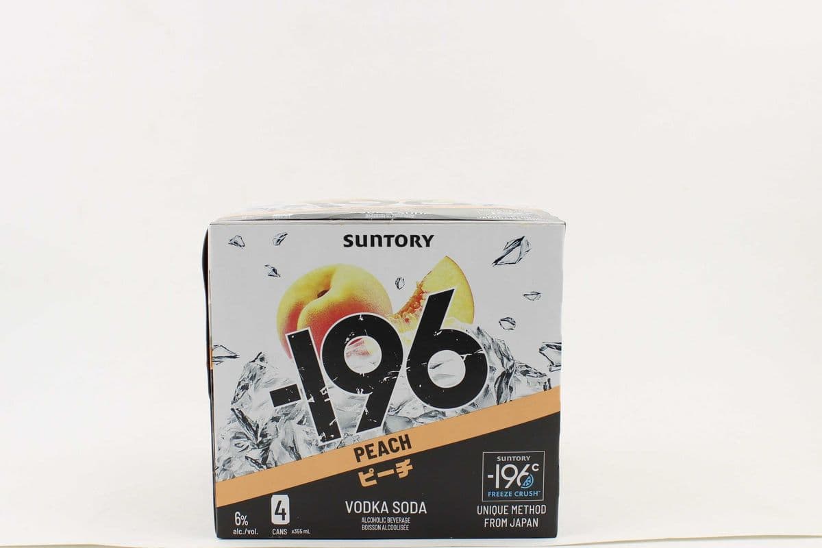 Suntory -196 Peach Seltzer 4pk (1 x 4pk)