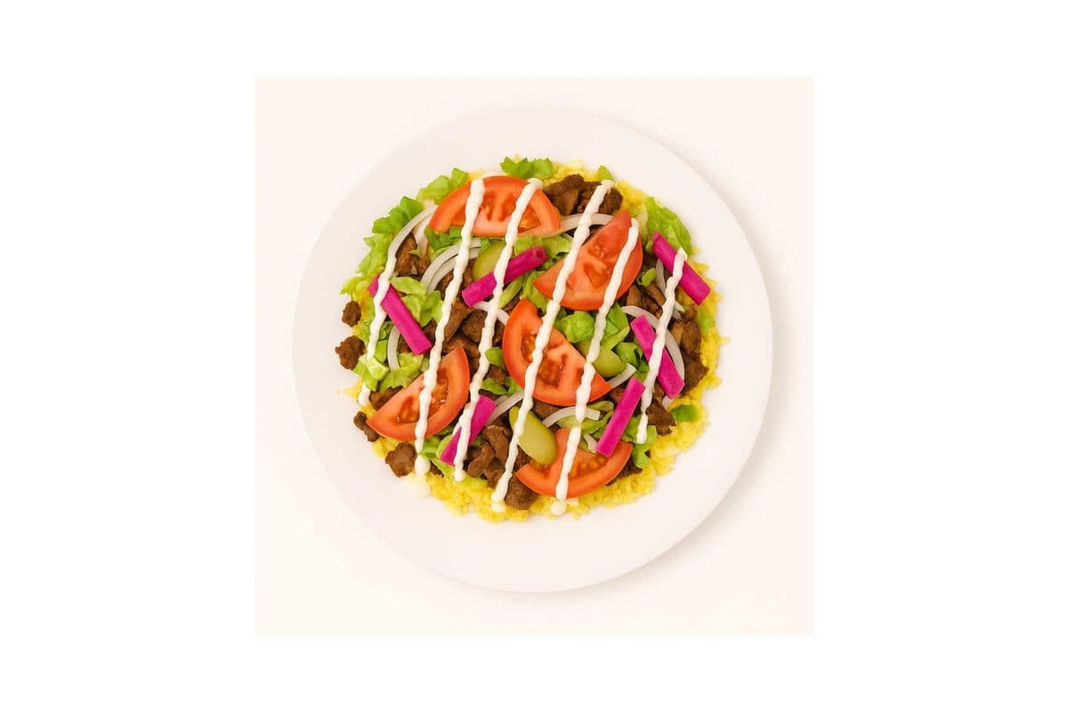 Fully Loaded Alley Gyro on Rice