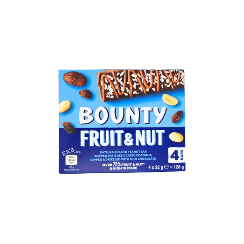 Bounty Triple Treat Fruit & Nut - UK (128g)