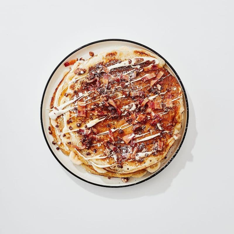 Pancakes Bananes Pacanes Bacon / Banana pecan bacon pancake