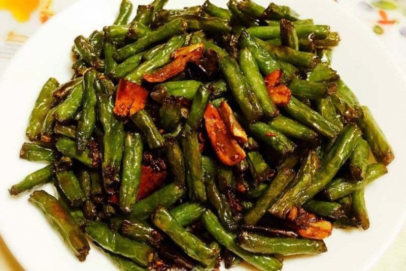 Work Fried Green Beans with Minced Pork 干煸四季豆