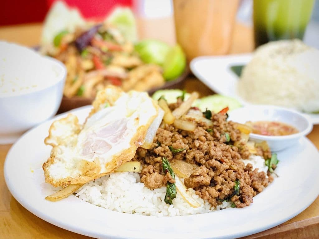 Lunch PadGraPao w/ Rice