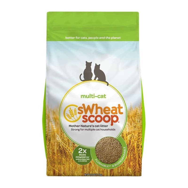 sWheat Scoop Multi-Cat Clumping Wheat-Based Cat Litter 12.7 kg / 28 LB