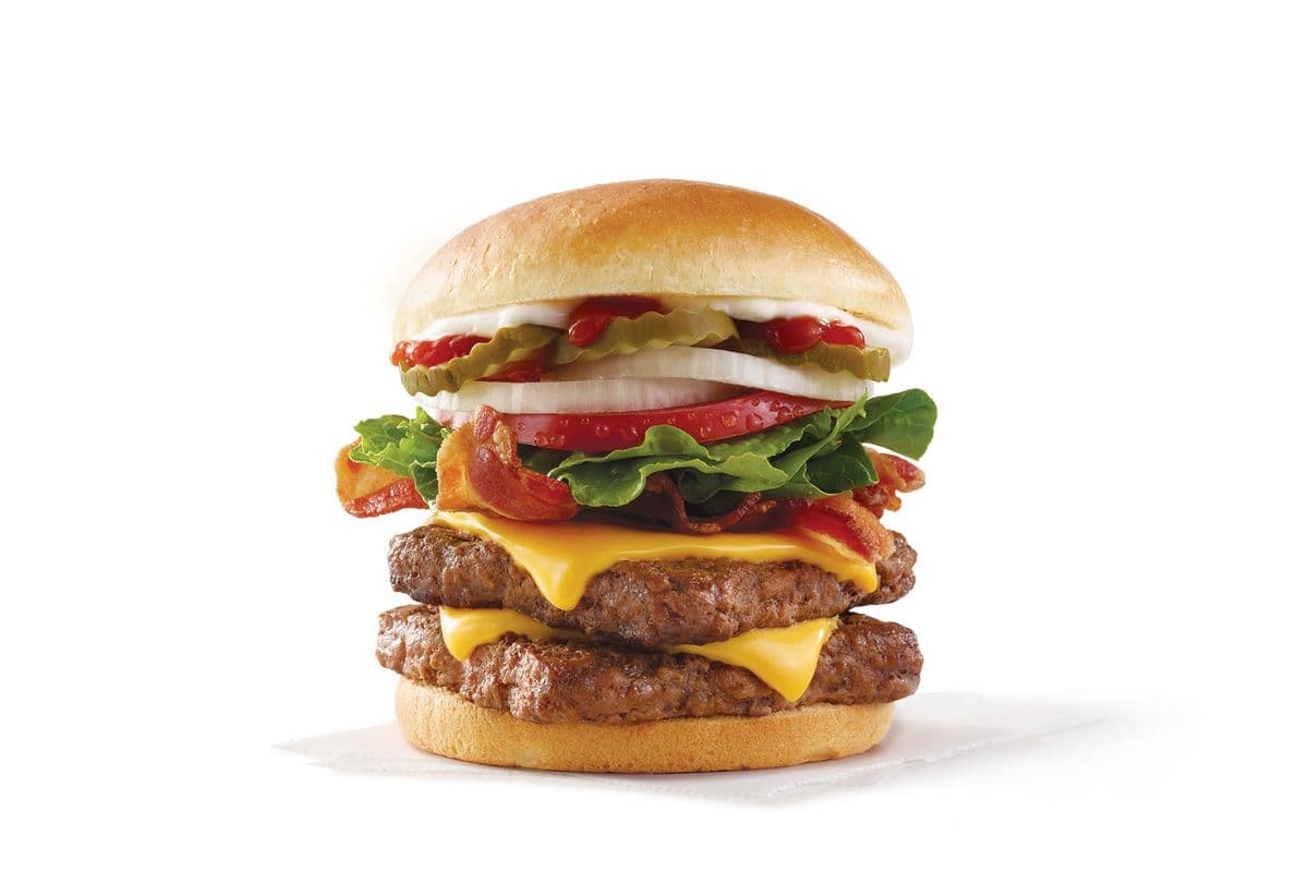 Bacon de luxe double avec fromage 1/2 lb* / Bacon Deluxe 1/2 lb* Double with Cheese (Cals: 920)