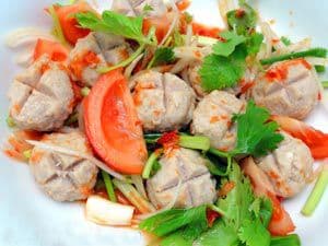 Thai Spicy Meatball Salads