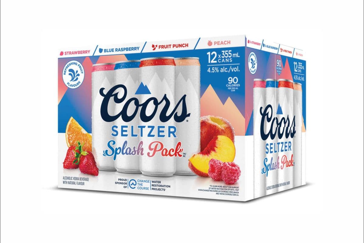 Coors Seltzer Splash Pack 12 Can (1 x 355 ml)